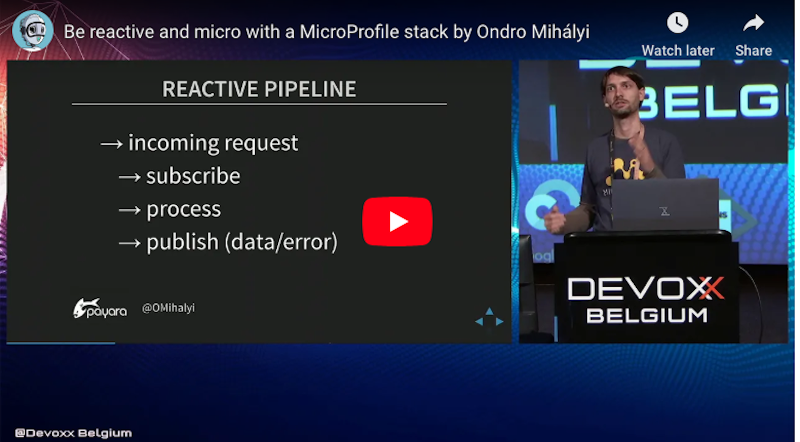 Devoxx videos of microprofile talks