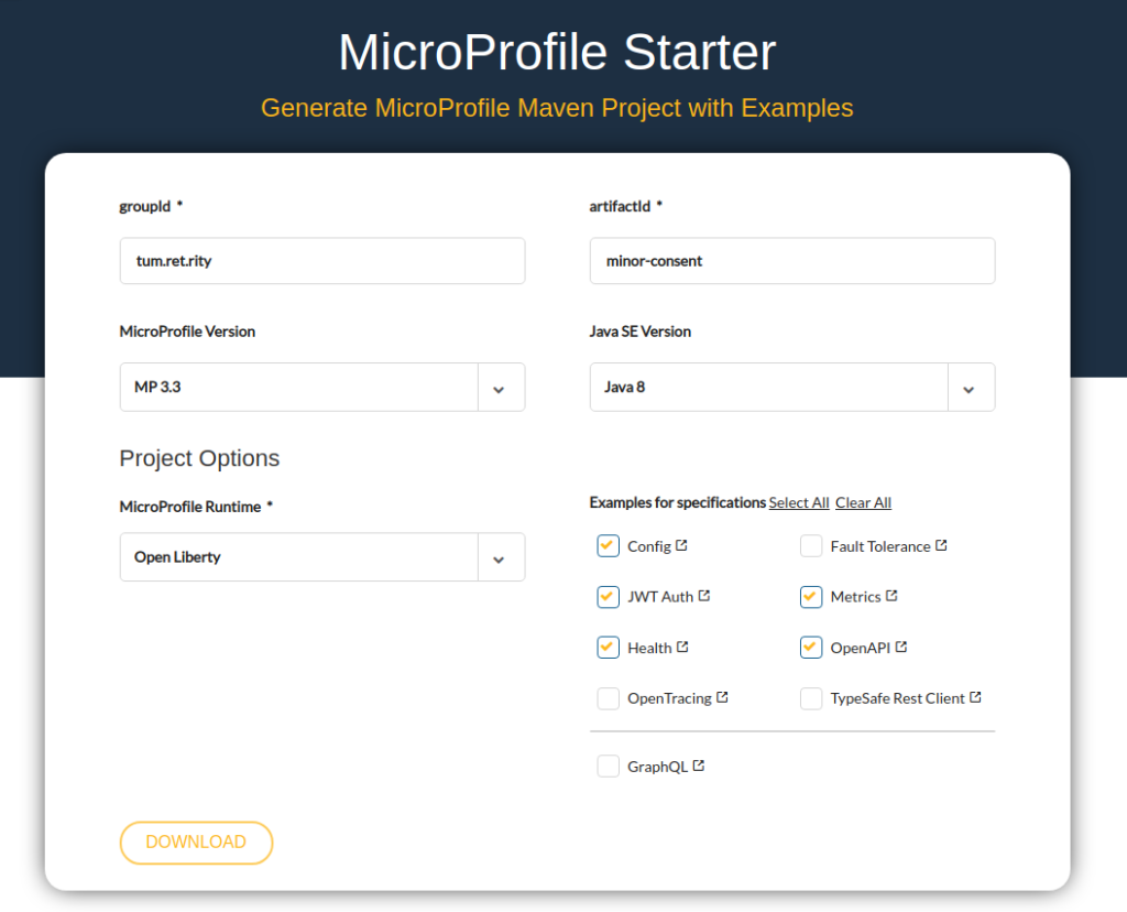 microprofile-starter